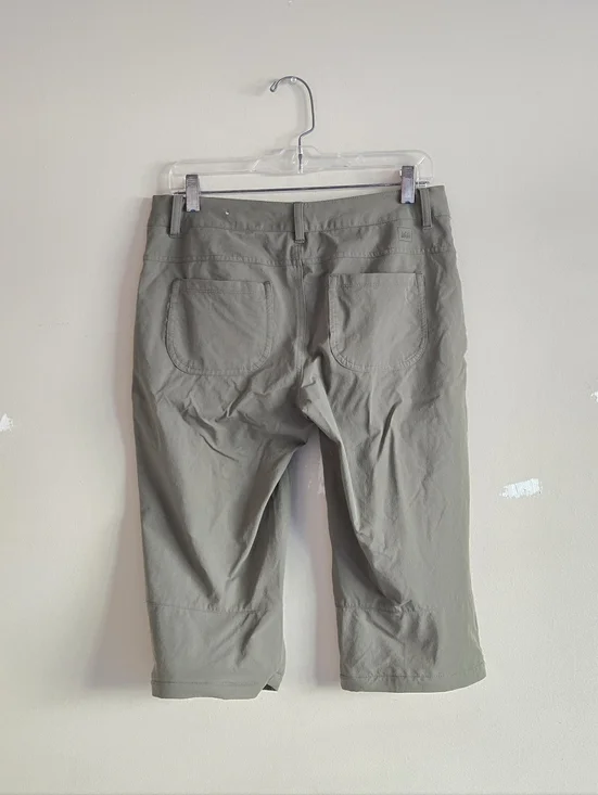 Rei Womens Nylon Convertible Capri Pants Size 6 Olive - Picture 6 of 16